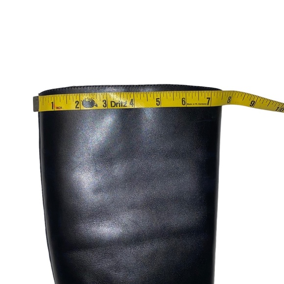 Tory Burch Sofia Black Buckled Leather Riding Wide Calf Boot - Picture 11 of 15